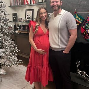 Abercrombie & Fitch Red Holiday Dress